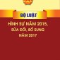 Luật số 12/2017/QH14 sửa đổi, bổ sung một số điều của Bộ luật Hình sự số 100/2015/QH13 ngày 27 tháng 11 năm 2015 của Quốc hội khóa XIII Nước Cộng hoà Xã hội Chủ nghĩa Việt Nam